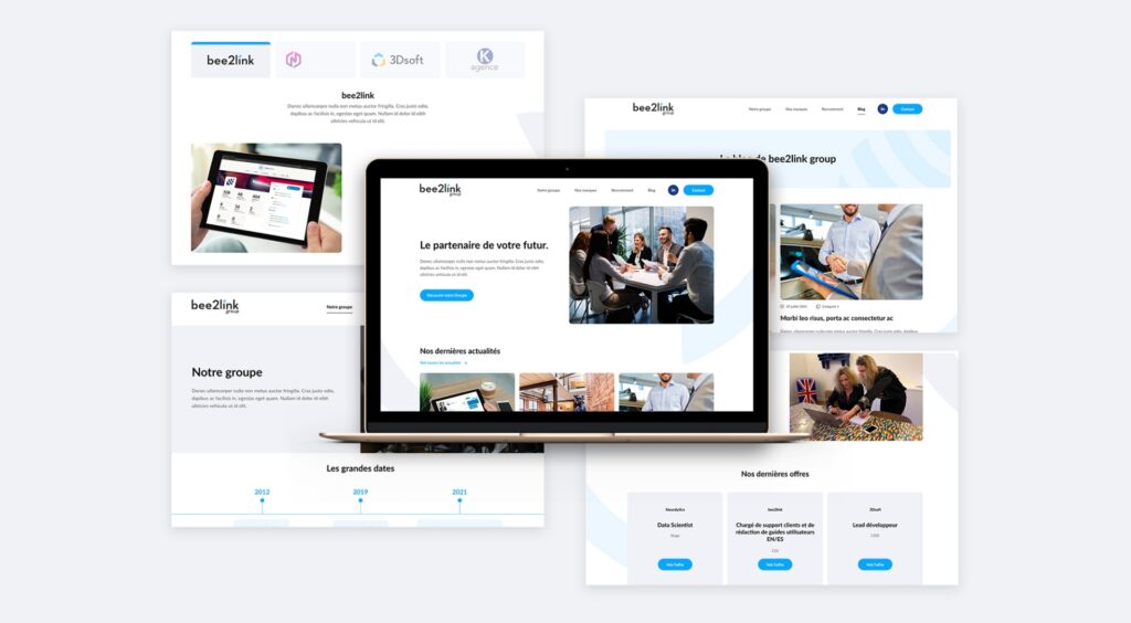 bee2link site we développement wordpress sharing agency